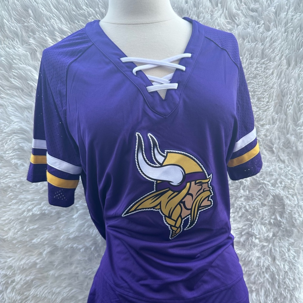 Purple Football Jersey with Viking Logo